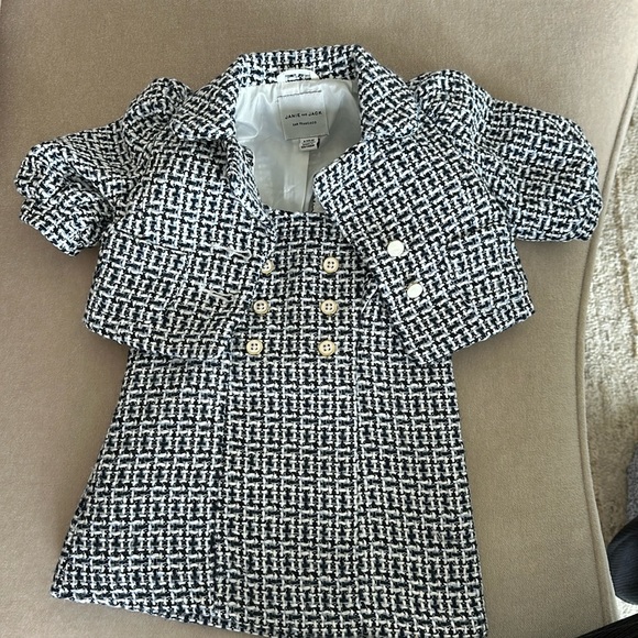 Janie and Jack 6-12m tweed dress and jacket